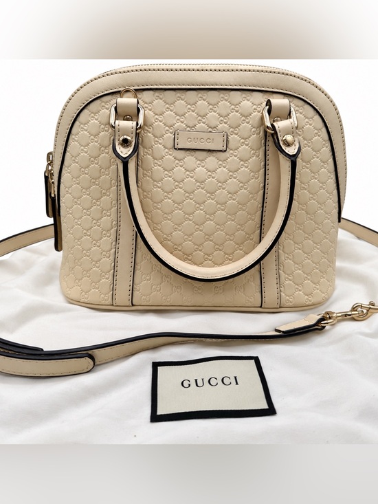 Gucci Handbags - Gucci Microguccissima Ivory Mini Dome 2-way bag w/ Shoulder Strap + Dust Bag